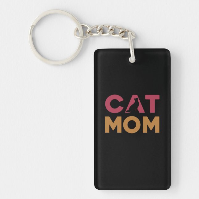 Porte-clefs Maman de chat (Devant)