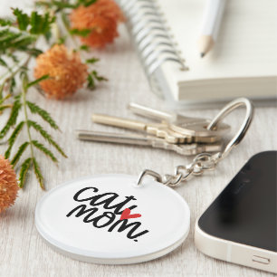 Porte-clefs Maman de chat mignonne