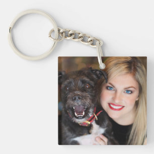 Porte-clefs Maman de Chien Et Photo de Chien