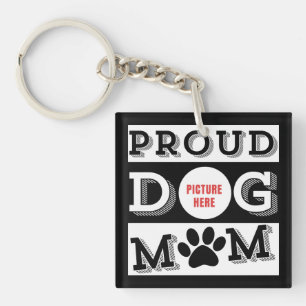 Porte-clefs Maman de chien fière personnalisée Amoureux d'anim