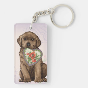Porte-clefs Maman de coeur de laboratoire de chocolat