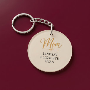 Porte-clefs Maman Élégante Personnalisée