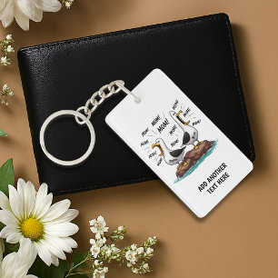 Porte-clefs Maman Mouette Drôle Personnalisé