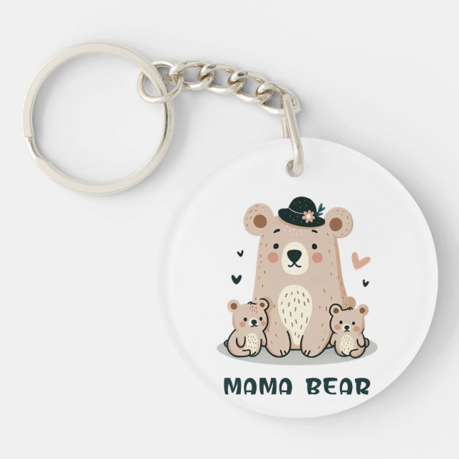 PORTE-CLEFS MAMAN OURS (Devant)