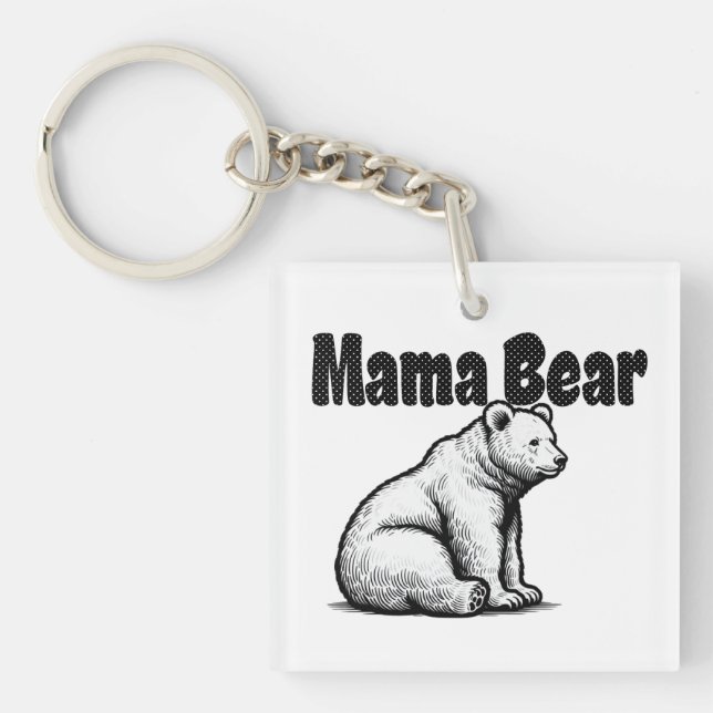 Porte-clefs Maman Ourse (Devant)