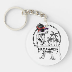 Porte-clefs Mamasaurus Mom T rex Dino Funny Nom personnalisé