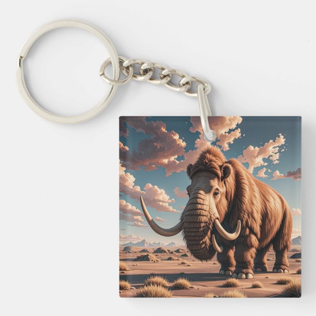 Porte-clefs Mammoth laineux (Devant)