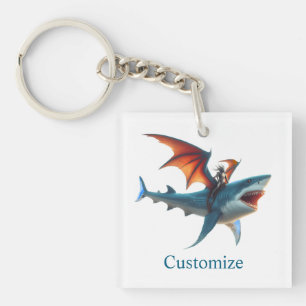 Porte-clefs Man-Bat équitation Scary Shark Thunder_Cove