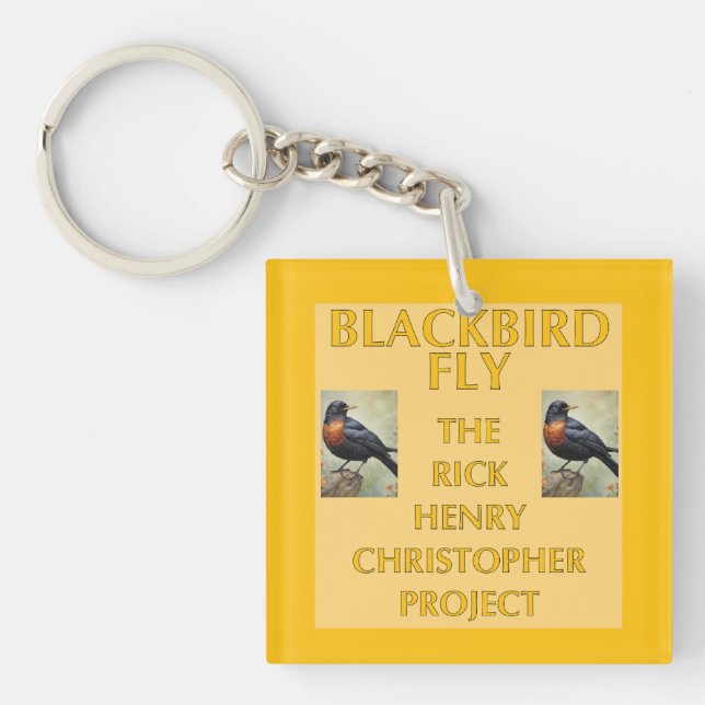 Porte-clefs Manche photo Blackbird (Devant)