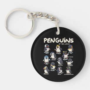 Porte-clefs Manchot Pingouins Animaux du Monde Amour des Manch