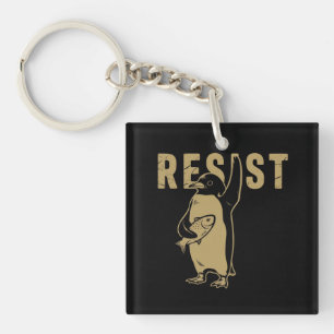 Porte-clefs Manchots résistent Les manchots protestent contre
