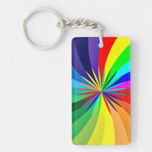 Porte-clefs Mandala-46556 couleur arc-en-ciel