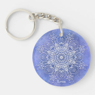 Porte-clefs Mandala. floral ethnique