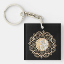 Mandala or et argent