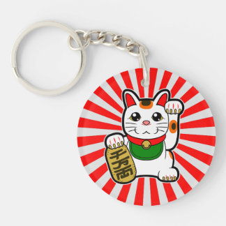 Porte-clefs Maneki Neko : Lucky Cat japonais