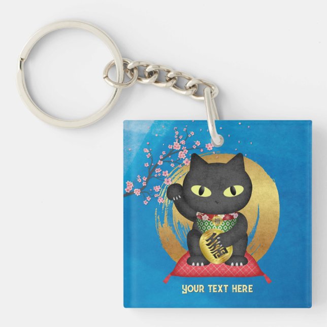 Porte-clefs Maneki Neko Lucky Poilue (Devant)