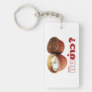 Porte-clefs Mange Du Riz ? [Gin Khao ? ] ... Thai Isan Lao Foo