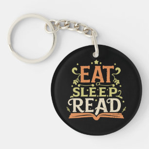 Porte-clefs Manger Dormir Lire, Lecture Amusante