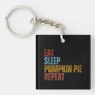 PORTE-CLEFS MANGER DORMIR TARTE AU CITROUILLE RÉPÉTER