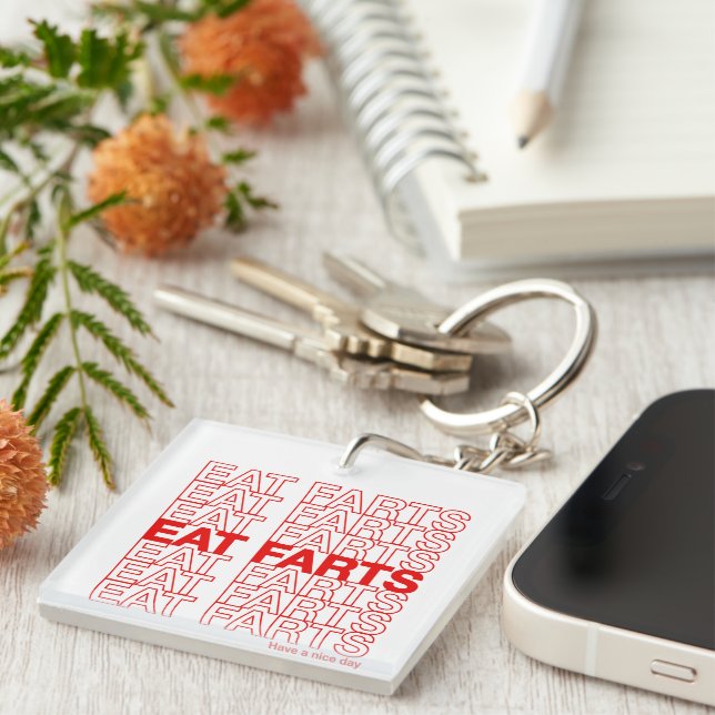 Porte-clefs Manger les fruits (Devant Droit)