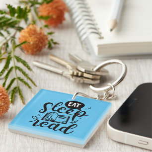 Porte-clefs Manger Lire le livre de sommeil Lover