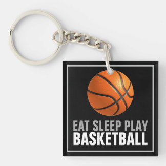 Porte-clefs Manger Sommeil Jouer Basket-Ball Artwork Motivatio