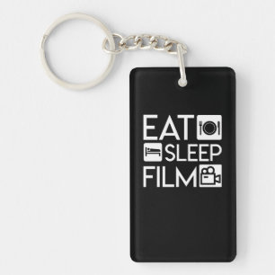 Porte-clefs Mangez le cadeau drôle de réalisateur de sommeil