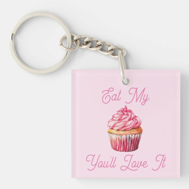 Porte-clefs Mangez mon Porte - clé de muffin (Devant)
