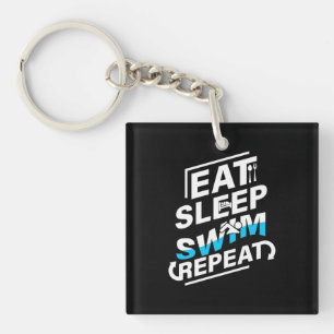 Porte-clefs Mangez Sleep Swim