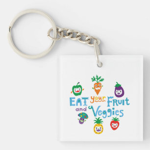 Porte-clefs Mangez Vos Légumes, Légumes, Belle Graphisme