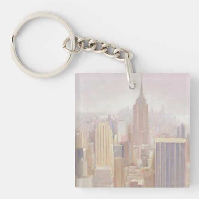 Porte-clefs Manhattan dans la brume | New York City (Devant)