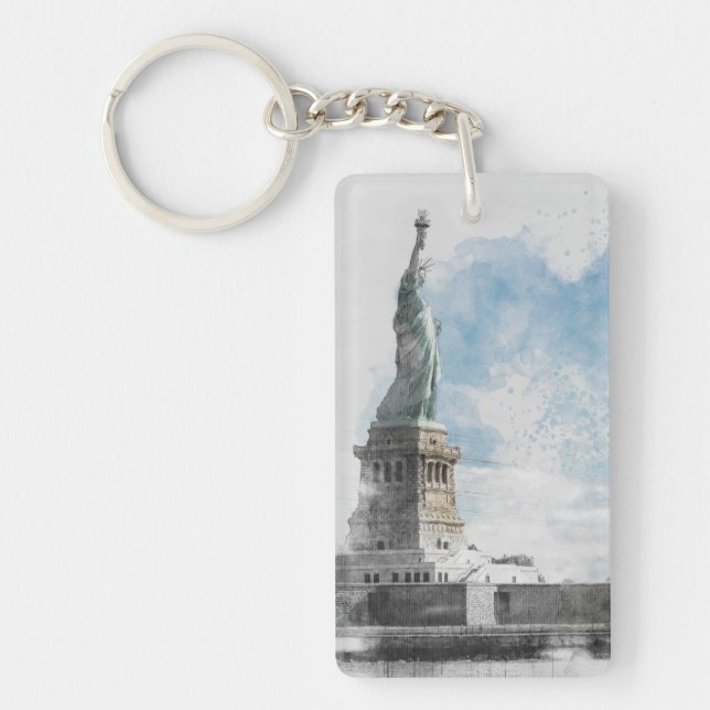 Porte-clefs Manhattan Nyc Liberty Statue (Devant)