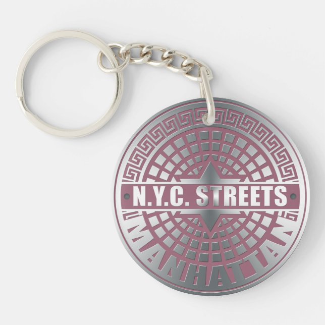 Porte-clefs Manhole Covers Manhattan (Devant)