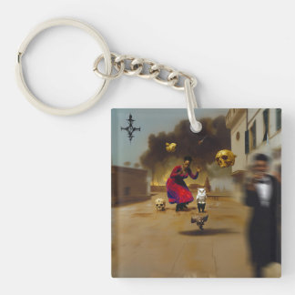 Porte-clefs Manifeste intention Occult Dark Witchy AI Art