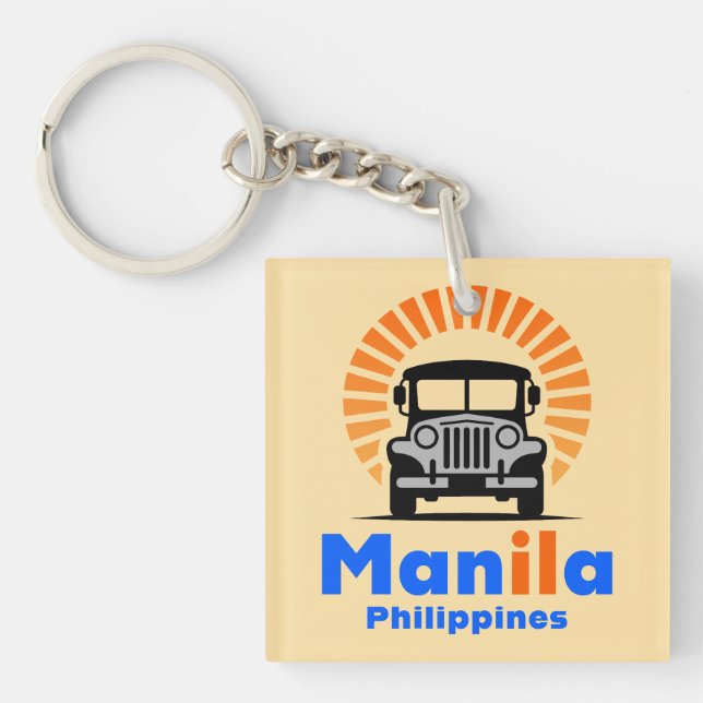 Porte-clefs Manila Philippines Southeast Asia (Devant)