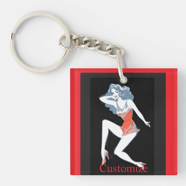 Porte-clefs Mannequin Glamour Posant Thunder_Cove (Devant)