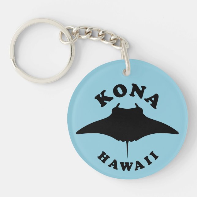 Porte-clefs Manta Ray Plongée à Kona, Hawaii (Devant)