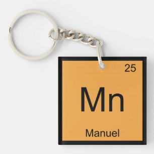 Porte-clefs Manuel Nom Chimie Élément Tableau Périodique