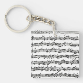 Porte-clefs Manuscrit de musique de suite de violoncelle de