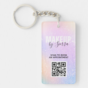 Porte-clefs Maquillage Beauté QR Code numérisation pour le ren
