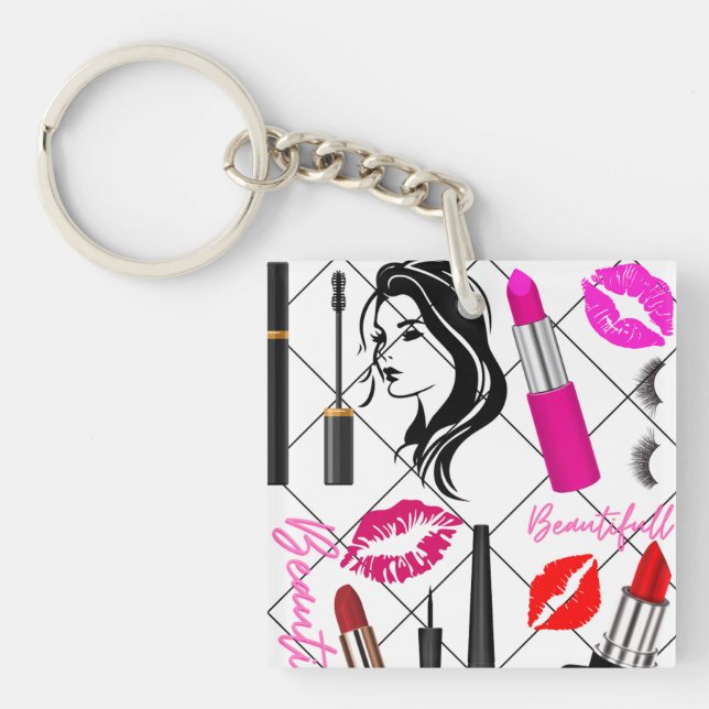 Porte-clefs maquillage magnifique (Devant)