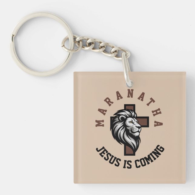 Porte-clefs Maranatha Jésus arrive  (Devant)