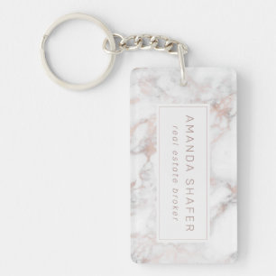 Porte-clefs Marble Business avec logo