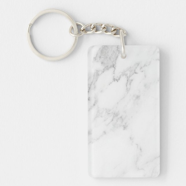 Porte-clefs Marbre Blanc (Devant)