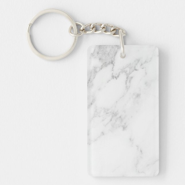 Porte-clefs Marbre Blanc (Devant)