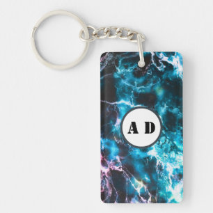 Porte-clefs Marbre bleu