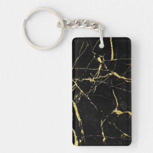Porte-clefs Marbre noir et or