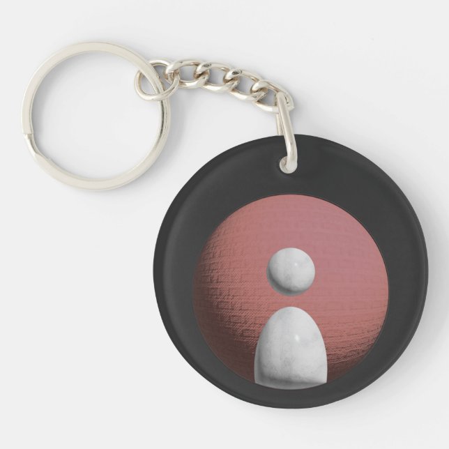 Porte-clefs Marbre sur le T-shirt Avatar de la Lune Rouge (Devant)