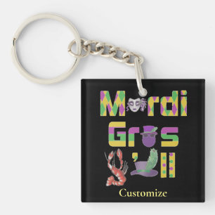 Porte-clefs Mardi Gras Y'all Thunder_Cove