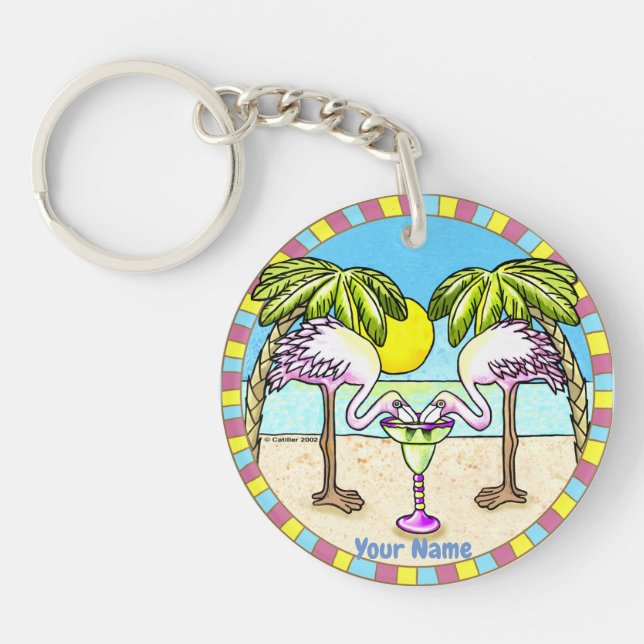 Porte-clefs Margarita Flamingo  (Devant)